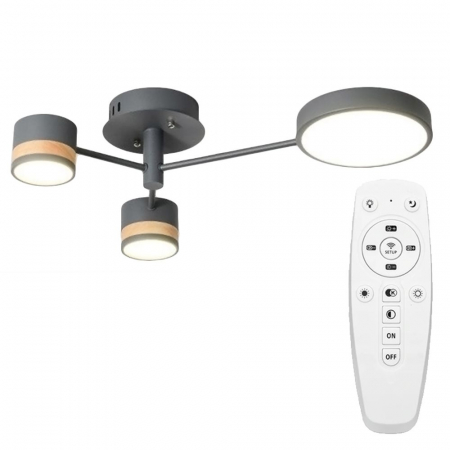 Lustre si pendule - LAMPĂ DE PLAFON GRI APP530-3C