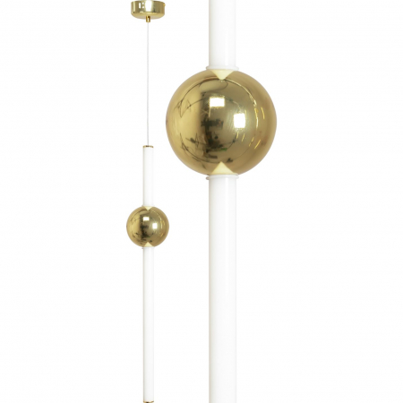 Lustre si pendule - Lampă de plafon suspendată cu LED lung auriu alb APP476-CP