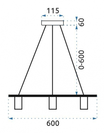 Lampă de plafon triplă modernă APP420-3CP [4]