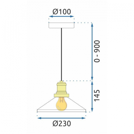 Lampă de tavan APP1172-1CP White [6]