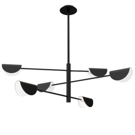 Lustre si pendule - Lampă de tavan APP1261-6CP BLACK