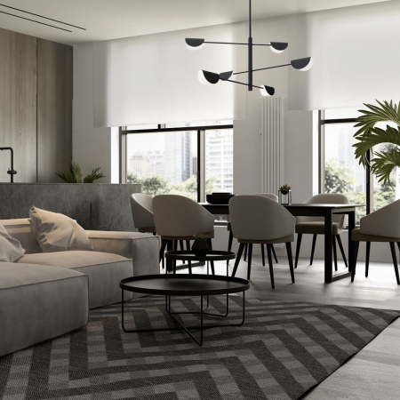 Lampă de tavan APP1261-6CP BLACK [1]