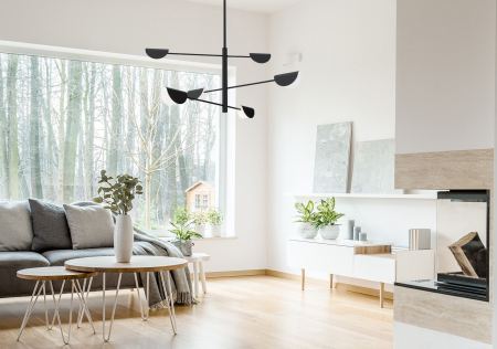 Lampă de tavan APP1261-6CP BLACK [4]