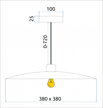 Lampă de tavan APP1289-1CP Black [8]