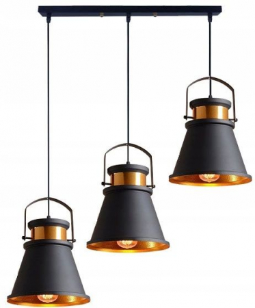 Lustre si pendule - Lampa DE TAVAN ASTI AAA negru / Auriu