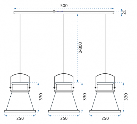 Lampa DE TAVAN ASTI AAA negru / Auriu [9]