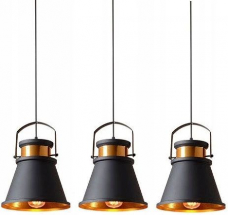 Lampa DE TAVAN ASTI AAA negru / Auriu [1]