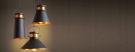 Lampa DE TAVAN ASTI C negru / Auriu [11]