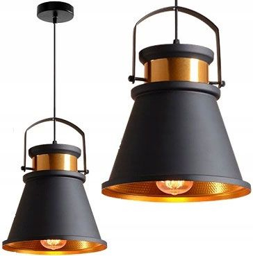 Lustre si pendule - Lampa DE TAVAN ASTI C negru / Auriu