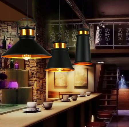 Lampa DE TAVAN ASTI C negru / Auriu [6]
