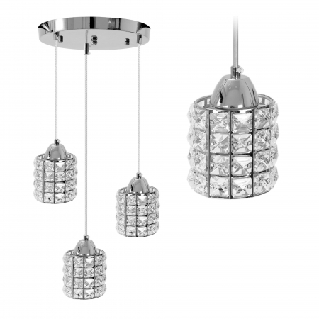 Lustre si pendule - Lampă de tavan Cristal Silver APP729-3CPR