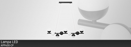 Lampă de tavan cu LED suspendată 9 capete 45W APP400-CP [4]