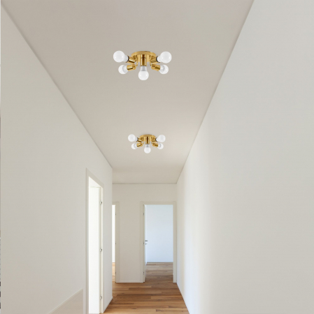 Lampă de tavan cu reflector metalic Auriu APP708-5c [3]