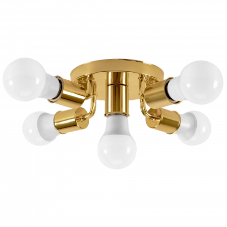 Lampă de tavan cu reflector metalic Auriu APP708-5c [2]