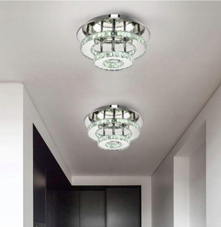 Lampă de tavan din cristal Plafond LED 20W rotund APP412-C [2]