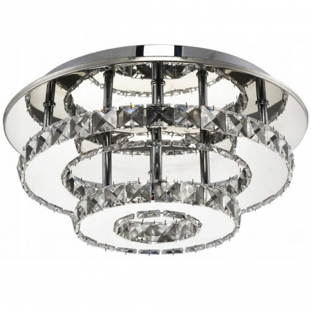 Lustre si pendule - Lampă de tavan din cristal Plafond LED 20W rotund APP412-C