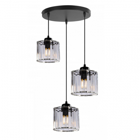 Lampă de tavan din imitatie cristal negru APP513-3CPR [1]
