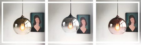 Lampa DE TAVAN din sticla APP 313-1CP Rose Gold [5]