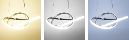 Lampă de tavan Inel suspendat LED modern + telecomandă APP389-CP Chrome [5]