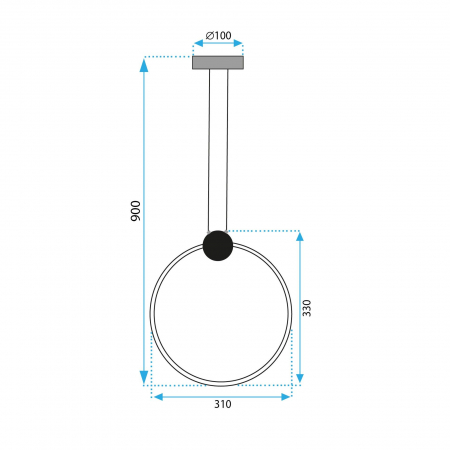 Lampă de tavan LED APP1393-CP GOLD 30cm [6]