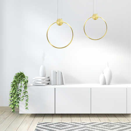 Lampă de tavan LED APP1393-CP GOLD 30cm [1]