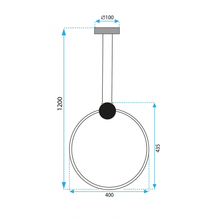 Lampă de tavan LED APP1397-CP OLD GOLD 40cm [6]