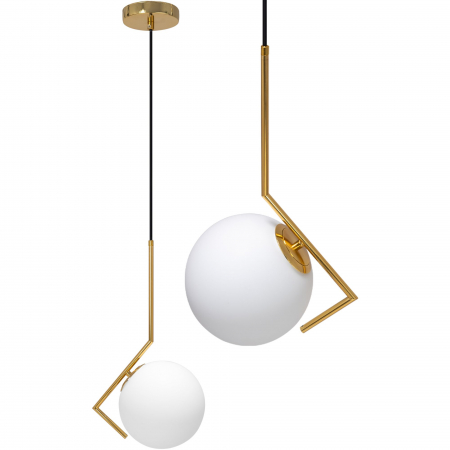 Lustre si pendule - Lampă de tavan modernă din sticlă aurie APP429-1CP