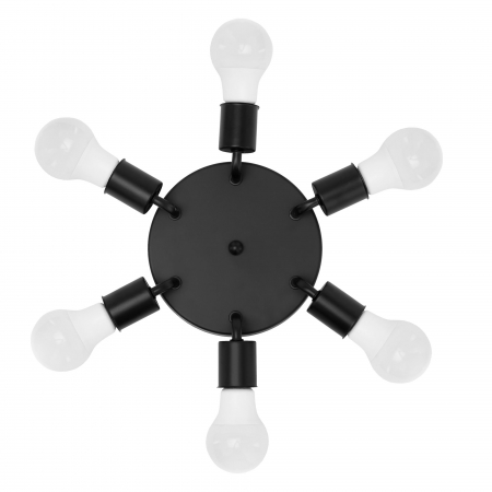 Lampa DE TAVAN Plafoniera 6-brate metal Black APP709-6C [3]