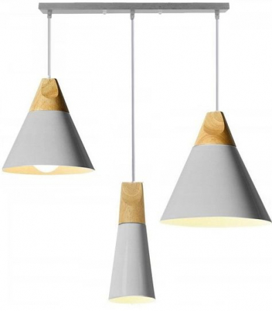 Lustre si pendule - Lampa DE TAVAN SCANDI SET CP gri