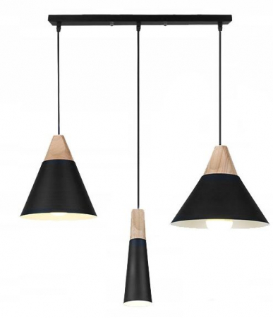 Lustre si pendule - Lampa DE TAVAN SCANDI SET CP negru