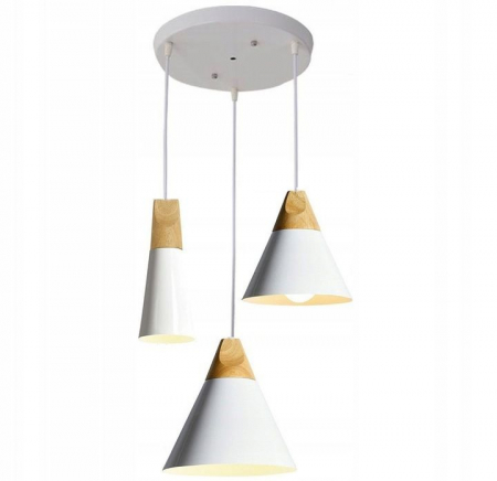 Lustre si pendule - Lampa DE TAVAN SCANDI SET CPR alb