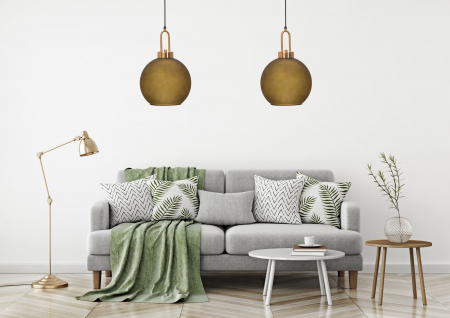 Lampă de tavan sticlă 25cm APP627-1CP [5]