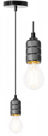 Lustre si pendule - Lampa DE TAVAN SUSPENDABILA Crom Black APP345-1CP