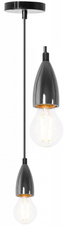 Lustre si pendule - Lampa DE TAVAN SUSPENDABILA Crom Black APP357-1CP