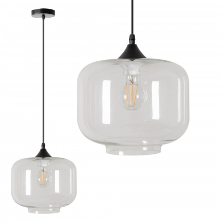 Lustre si pendule - LAMPA DE TAVAN SUSPENDABILA din sticla APP312-1CP LOFT