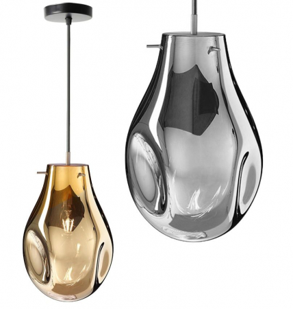 Corpuri de iluminat - Lampa DE TAVAN SUSPENDABILA din sticla APP328-1CP Amber