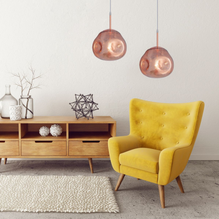 Lampa DE TAVAN SUSPENDABILA din sticla APP333-1CP Rose  Gold [3]