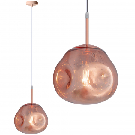 Lustre si pendule - Lampa DE TAVAN SUSPENDABILA din sticla APP333-1CP Rose  Gold