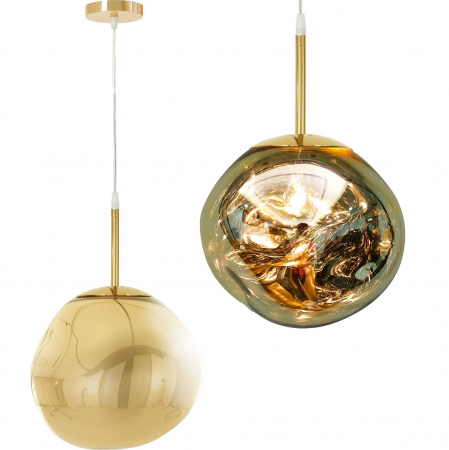 Lustre si pendule - Lampa DE TAVAN SUSPENDABILA din sticla Gold APP331-1CP
