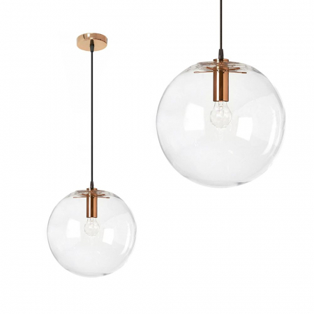 Lustre si pendule - Lampa DE TAVAN SUSPENDABILA din sticla Lassi 20 cm ROSE gold