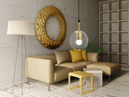 Lampa DE TAVAN SUSPENDABILA din sticla Sfera Auriu APP686-1CP [3]