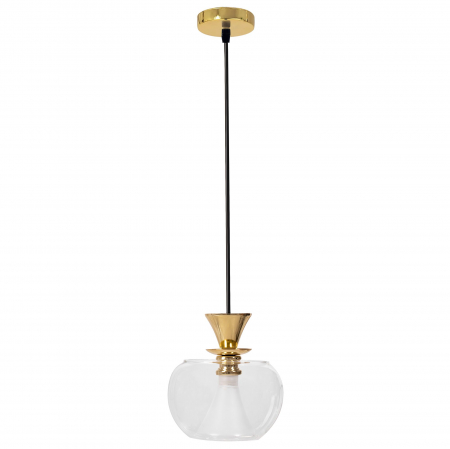 Lustre si pendule - Lampa DE TAVAN SUSPENDABILA din sticla Sfera Auriu APP902-1CP