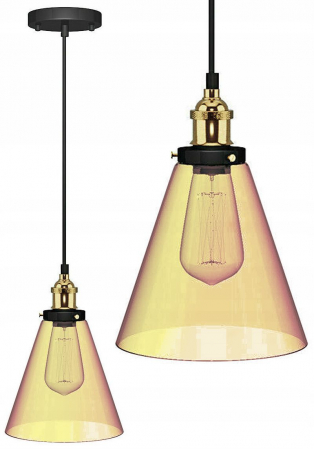 Lustre si pendule - Lampa DE TAVAN SUSPENDABILA din sticla Verto A
