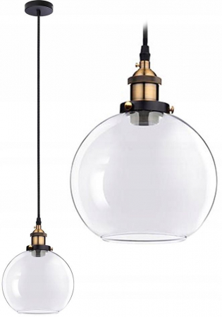 Lustre si pendule - Lampa DE TAVAN SUSPENDABILA din sticla Verto B