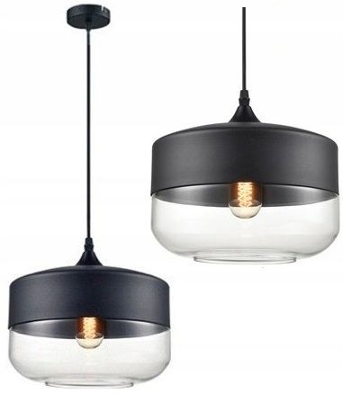 Lustre si pendule - Lampa DE TAVAN SUSPENDABILA din sticla Zenit D Black