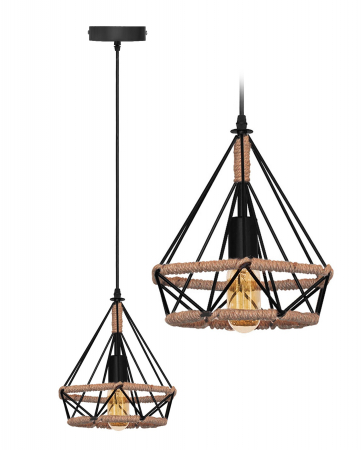 Lustre si pendule - Lampa DE TAVAN SUSPENDABILA IN STIL loft Sfoara APP678-1CP