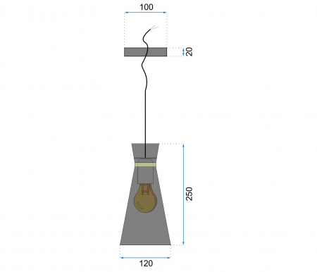 Lampa DE TAVAN SUSPENDABILA KONA B gold mat [4]