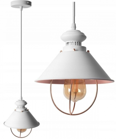 Lustre si pendule - Lampa DE TAVAN SUSPENDABILA LINZ alb
