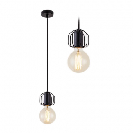 Lampa DE TAVAN SUSPENDABILA Loft Black APP591-1CP [1]