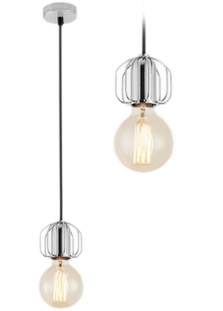 Lustre si pendule - Lampa DE TAVAN SUSPENDABILA Loft Crom APP594-1CP